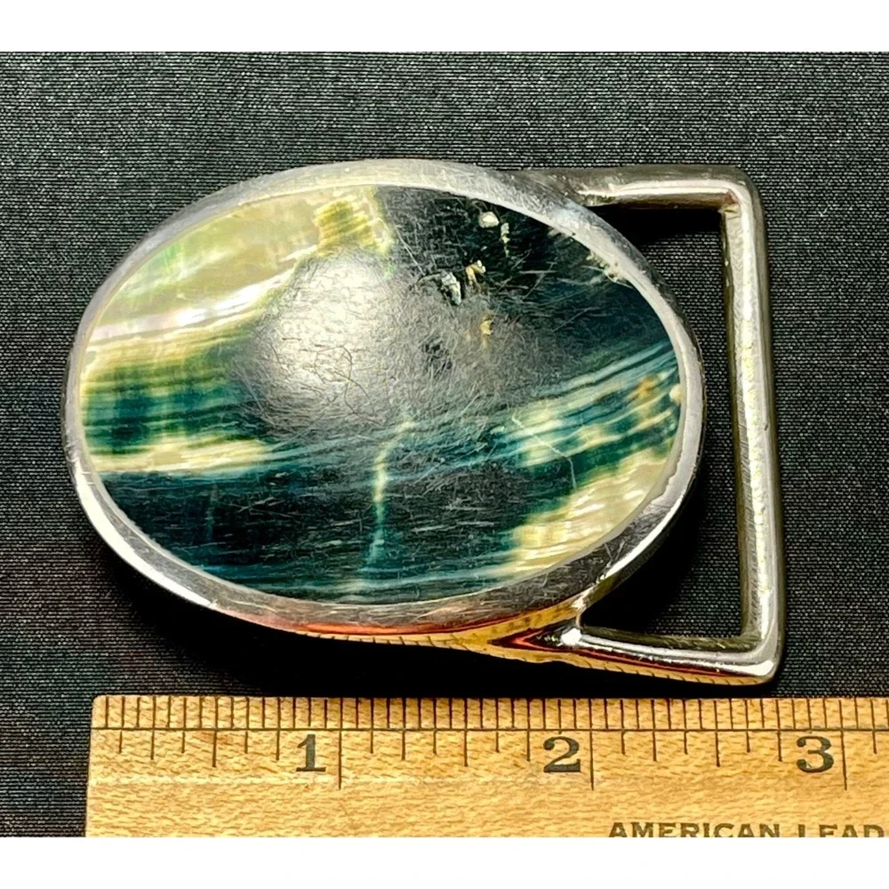 SVEN Signed Black Mother of Pearl Shell Western Hippie Boho  display picture 3